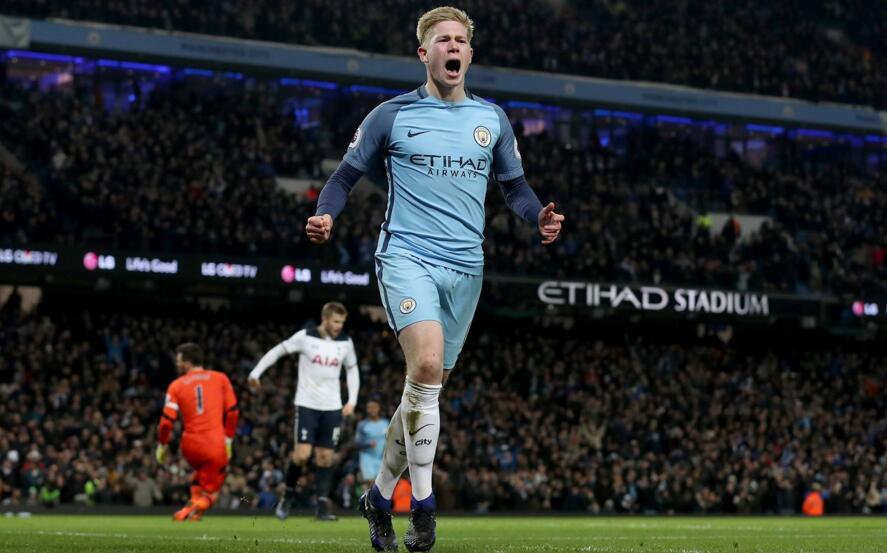 [德甲]戴尔右路横传 凯恩接球转身劲射破门